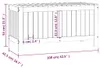 vidaXL Záhradná truhlica 108x42,5x54 cm z masívneho Náhľad obrázku produktu 6