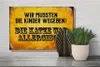 Holzschild Spruch 30x20cm Kinder weggeben Katze allergisch Produktbild-Vorschau 4