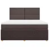 Boxspringbett mit Matratze Dunkelbraun 180x200 cm Stoff Produktbild-Vorschau 4