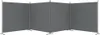 A grey fabric room divider with metal stands. Anteprima dell’immagine prodotto