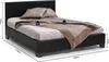 Lit double Miro 140x200 - noir Voir les images du produit 4