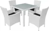 The Living Store 5-tlg. Garten-Essgruppe Poly Rattan Produktbild-Vorschau 2