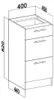 Roe Furniture | Küchenunterschrank 40 cm - Eiche Artisan - Produktbild-Vorschau 5