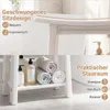 COSTWAY Douchekruk, HDFE, Douchestoel 56x31,5x45cm, Badkruk Productafbeelding-voorbeeld 5