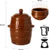 SuperButelki.pl – Steingutfass mit Deckel 3,2 l, Behälter, Produktbild-Vorschau 9