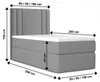 Bett , Boxspringbett , Continentalbett RALI MINI mit Bonell Produktbild-Vorschau 5