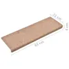 vidaXL Tappetini per scale 10 pz. Marrone 65x21x4 cm Pile Anteprima dell’immagine prodotto 14