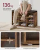 VASAGLE Schuhbank, Sitzbank, 9 Fächer, Länge 78,5 cm, Braun Produktbild-Vorschau 10