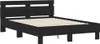 Bedframe met hoofdeinde, LED-verlichting, zwart, 120x200 cm Productafbeelding-voorbeeld 5