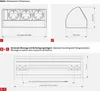 Diagrams showing dimensions and mounting options for a power strip. Produktbild-Vorschau
