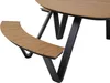 Lesli Living Picknick-Set Arezzo / 3 Bänke mit Tisch ø 230 Produktbild-Vorschau 4
