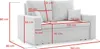 Sofa AIKIDO 150x85 - mit schlaffunktion - Farben zur Produktbild-Vorschau 6