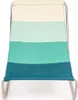 A close-up view of a striped beach chair. Náhled obrázku produktu