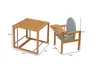 Kinderhochstuhl Holz 2in1 – Baby Hochstuhl mit Tisch – Produktbild-Vorschau 4