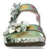 Laura Vita Damen Sandalette Blumenapplikationen mit Produktbild-Vorschau 6