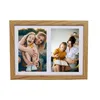 A collage of two photos showing mothers and daughters, framed by a wooden frame. Náhled obrázku produktu