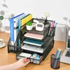 Schreibtischaufsatz Schreibtisch Organizer mit Aktenhalter Produktbild-Vorschau 3