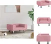 vidaXL Hundebett Rosa 50x40x26,5 cm Samt -  Hundebetten Produktbild-Vorschau 1