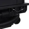 A close-up view of a black industrial vacuum cleaner's hose attachment and locking mechanism. Voir les images du produit