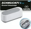 Product packaging and a close-up of the product in use. Produktbild-Vorschau
