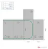 Growbox 100x200x100cm vnitřní skleník rostlina stan Náhled obrázku produktu 7