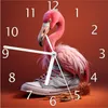 Wallario Design Wanduhr Flamingo im Sneaker aus Echtglas, Produktbild-Vorschau 1