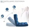 HOMCOM Bodenstuhl Bodensessel mit verstellbarer Rückenlehne Produktbild-Vorschau 5