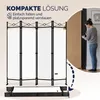 CASARIA® Paravent 4-teilig 180x163cm Weiß Produktbild-Vorschau 5