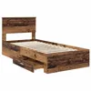 Bettrahmen mit Kopfteil Altholz 90 x 200 cm Holzwerkstoff Produktbild-Vorschau 5