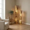Stehlampe Marco 150cm Rattan Bananenblatt Boho Natur Produktbild-Vorschau 4