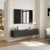 Hängeboard ‘Evaton‘ mit 2 Klappen 160 x 32 x 30 cm Produktbild-Vorschau 1