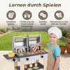 KOMFOTTEU Kinder Grill Spielzeug aus Holz, BBQ Produktbild-Vorschau 7