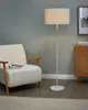 BELIANI Stojací lampa krémově bílá Polyester Terylen železo Náhled obrázku produktu 2