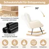 Hawthyhome fauteuil à bascule rembourré fauteuil de Voir les images du produit 4