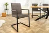 riess-ambiente Moderner Freischwinger Stuhl LOFT taupe grau Produktbild-Vorschau 2