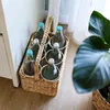 Flaschenträger für 6 Flaschen geflochten aus Wasserhyazinthe 33 x 22 x 18 cm Podgląd zdjęcia produktu