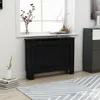 vidaXL Heizkörperverkleidung Schwarz 112x19x81,5 cm MDF Produktbild-Vorschau 2
