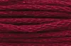 A close-up view of dark red embroidery thread. Produktbild-Vorschau