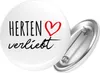 Huuraa Button Herten verliebt 25mm rund mit Produktbild-Vorschau 1