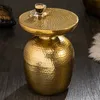 Beistelltisch 50cm Gold Design Tisch Modern Wohnzimmer Produktbild-Vorschau 5