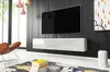 Nowoczesna szafka RTV 140 bezuchwytowa, biały mat/połysk, Podgląd zdjęcia produktu 4