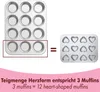 Backform Set Muffinform Edelstahl: Muffinblech Cupcake & Produktbild-Vorschau 4