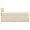 vidaXL Boxspringbett mit Matratze Creme 90x200 cm Stoff Produktbild-Vorschau 5