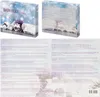 The image shows the front and back of a bath and body advent calendar box, along with a list of ingredients and product details. Produktbild-Vorschau