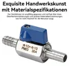 Kugelhahn aus Edelstahl, 10mm Widerhaken Absperrventil Produktbild-Vorschau 5