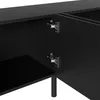 Meuble TV Merax à 4 portes aux lignes courbes en 3D, meuble Voir les images du produit 10
