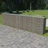 vidaXL Gabionenwand mit Abdeckung Verzinkter Stahl Produktbild-Vorschau 8