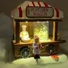 e4fun Vánoční vesnice s popcornem, stojan s LED osvětlením, Náhled obrázku produktu 3