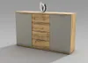 Sideboard >Constantin< in Wildeiche / Basaltgrau - Náhľad obrázku produktu 12