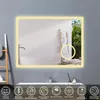 LED Badspiegel mit Steckdose 80x60cm Beschlagfrei 3 Produktbild-Vorschau 2
